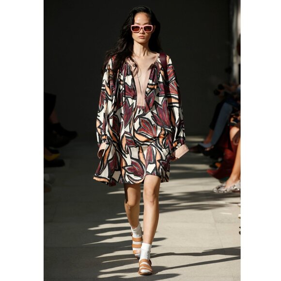 FERRAGAMO★素敵!TONI SHIFT SIGNATURE LOGO PRINT DRESS SALVATORE FERRAGAMO DRESS TONI SHIFT SIGNATURE LOGO PRINT sz